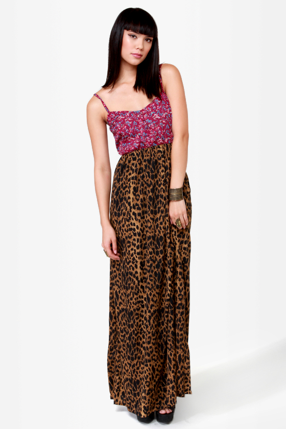 O\'Neill Dream Girl Mixed Prints Maxi Dress
