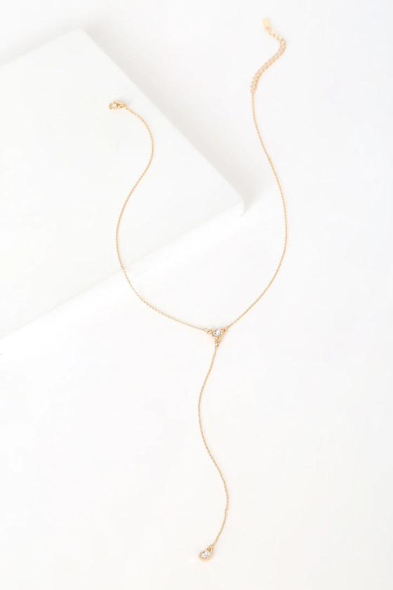 Glow for It Gold Rhinestone Necklace 4