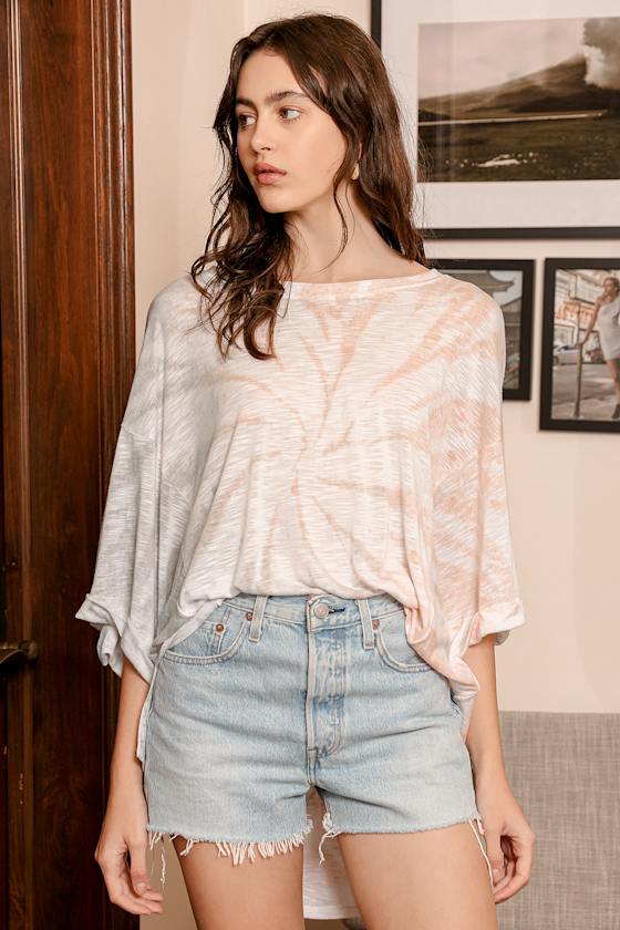 Tie Dye Oversized Top (S-XL) main image 1