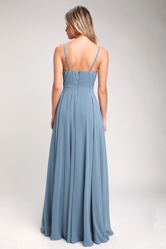 slate blue maxi