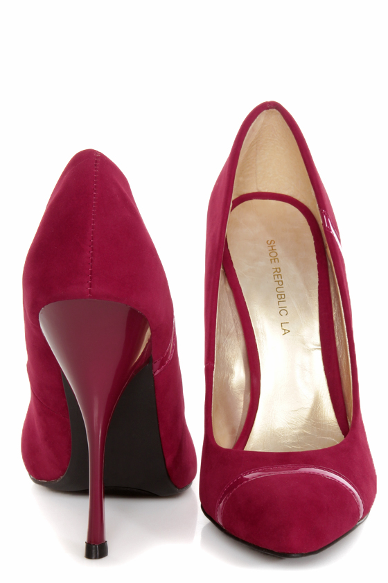 Shoe Republic LA Silva Red Pointed Pumps