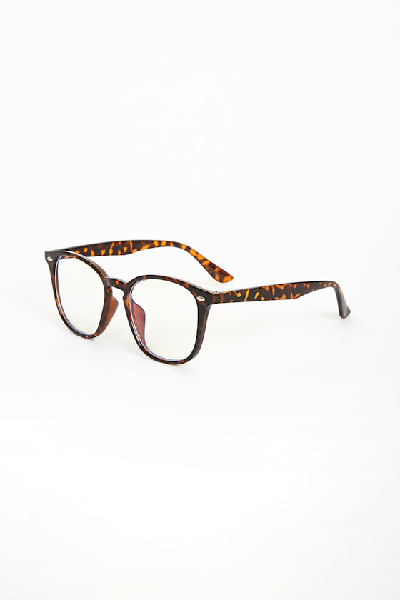 Clue Me In Brown Tortoise Blue Light Glasses 4