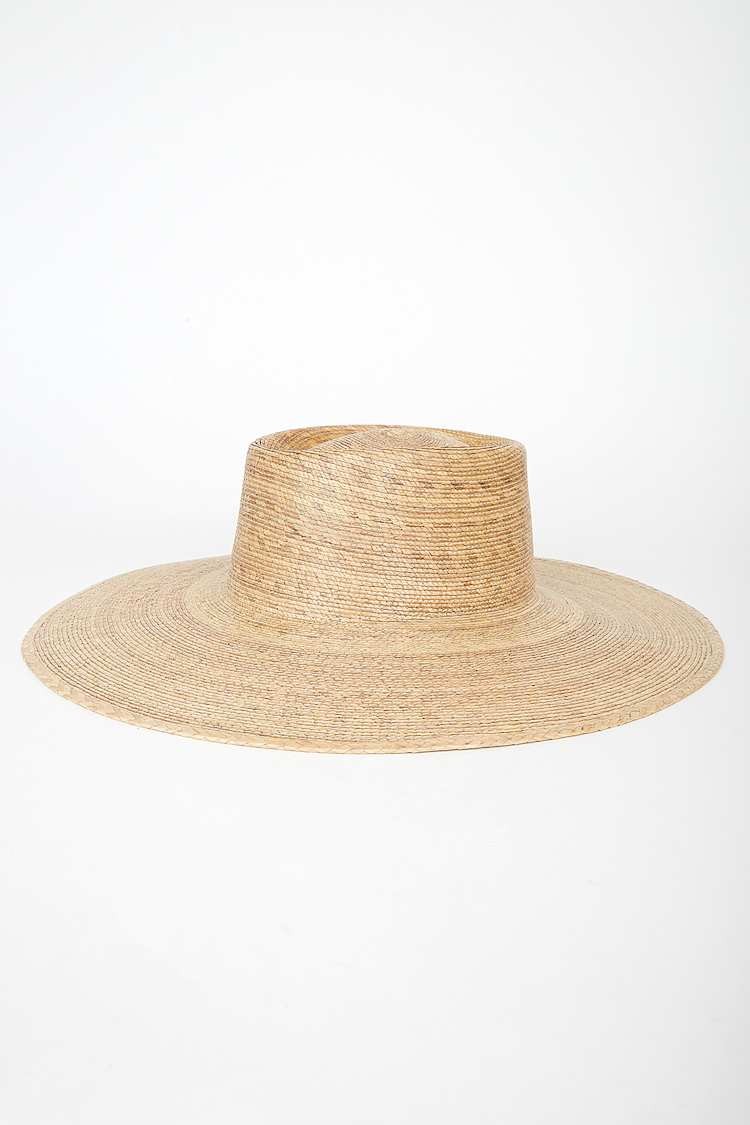 Lack of Color Seaside Boater Hat New wtags Cream Wide-Brim Hat with Gold Accents Lack of Color NWT Womens‎ L Ivory Wide Brim Hat Seaside  main image 2