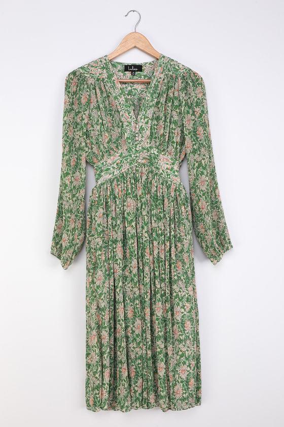 Florica hanging gardens deals pleated midi dress