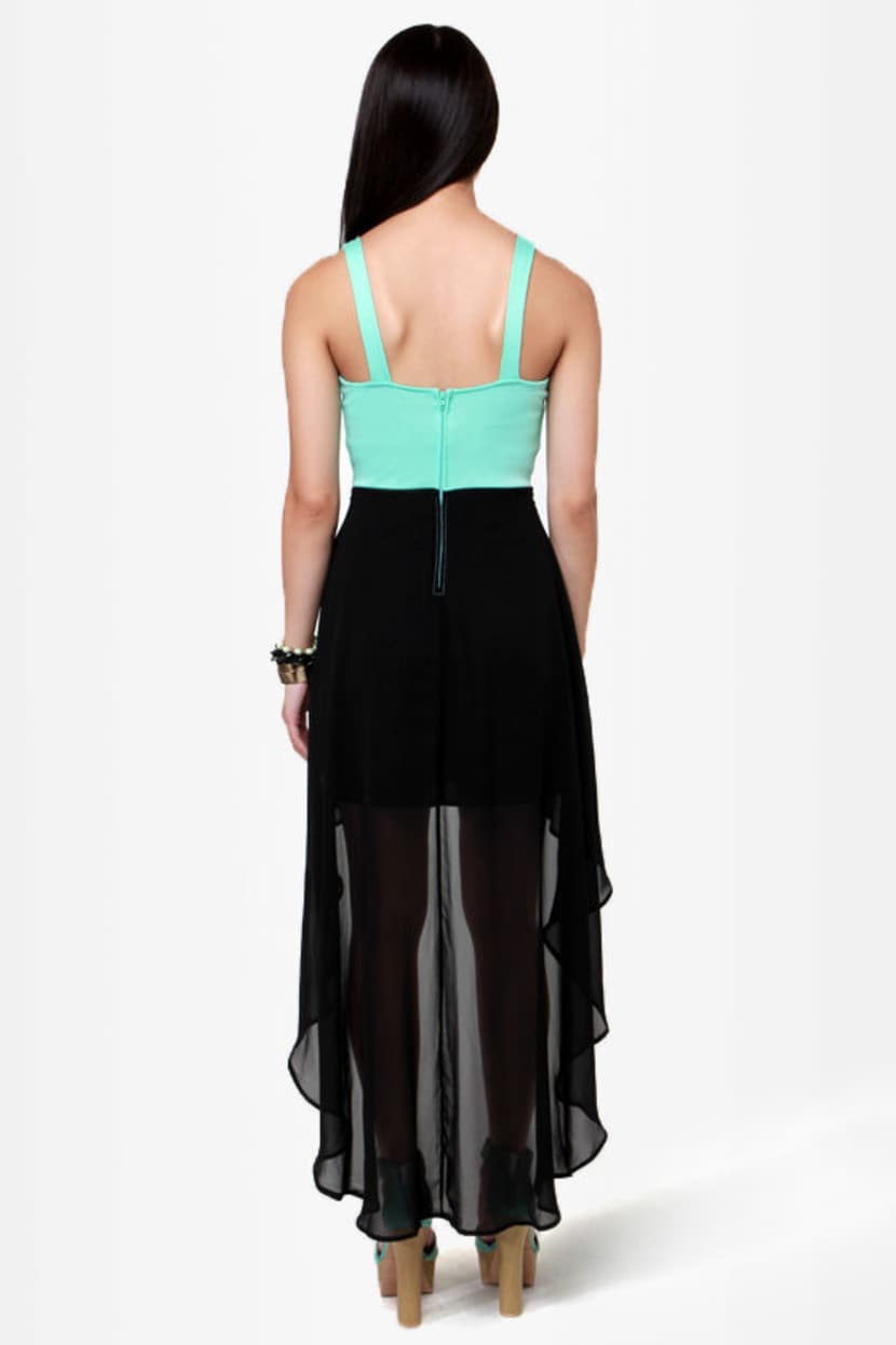 mint green dress black shoes Vintage Seafoam Green Sheer Secretary Dress – Thrift On the Ave
