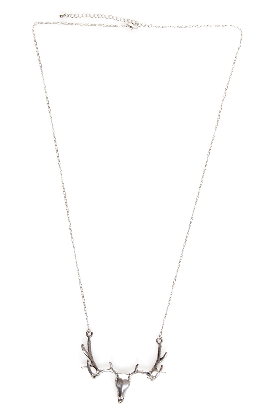 Stag Party Silver Necklace