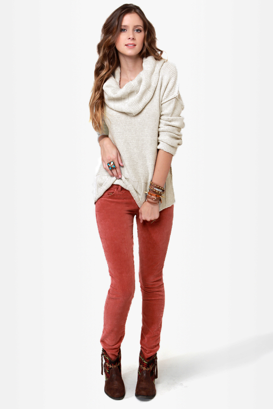 Quiksilver Icicles Off-White Cowl Sweater
