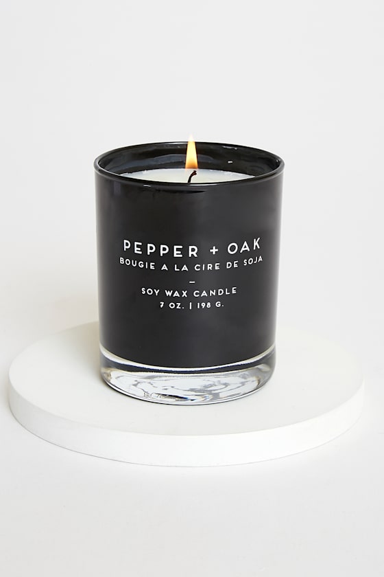Paddywax Pepper + Oak Soy Wax Candle Scented Candle Lulus