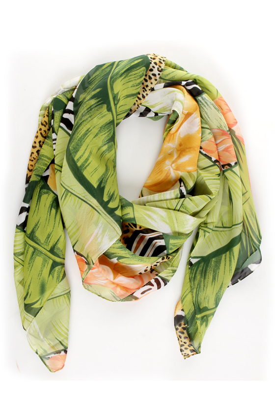 Journey Through the Jungle Print Scarf