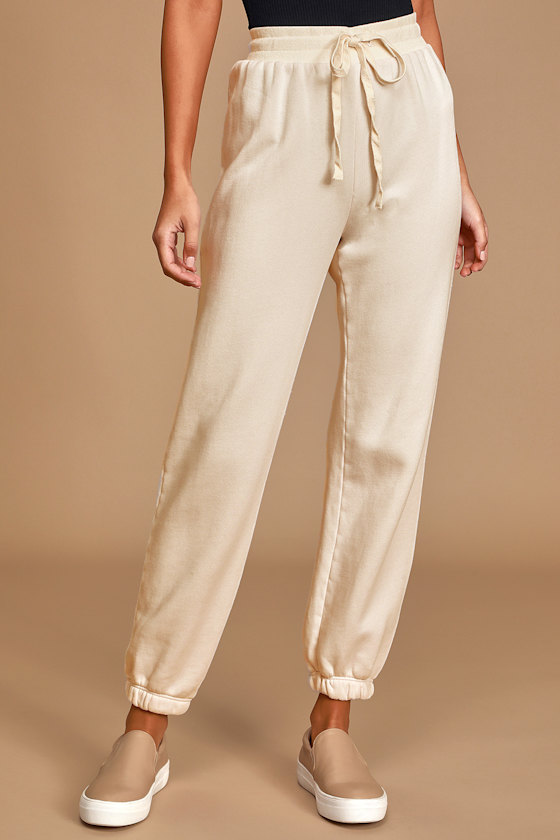 Boat House Ivory Drawstring Joggers 8