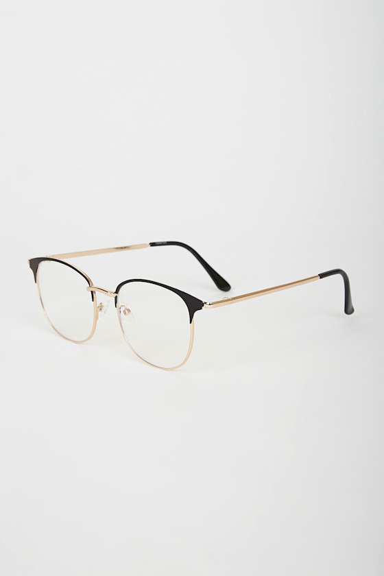 Harper Black and Gold Blue Light Glasses 2
