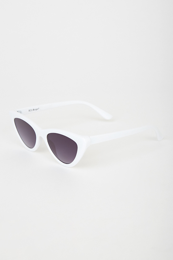 Always a Superstar White Cat-Eye Sunglasses 2