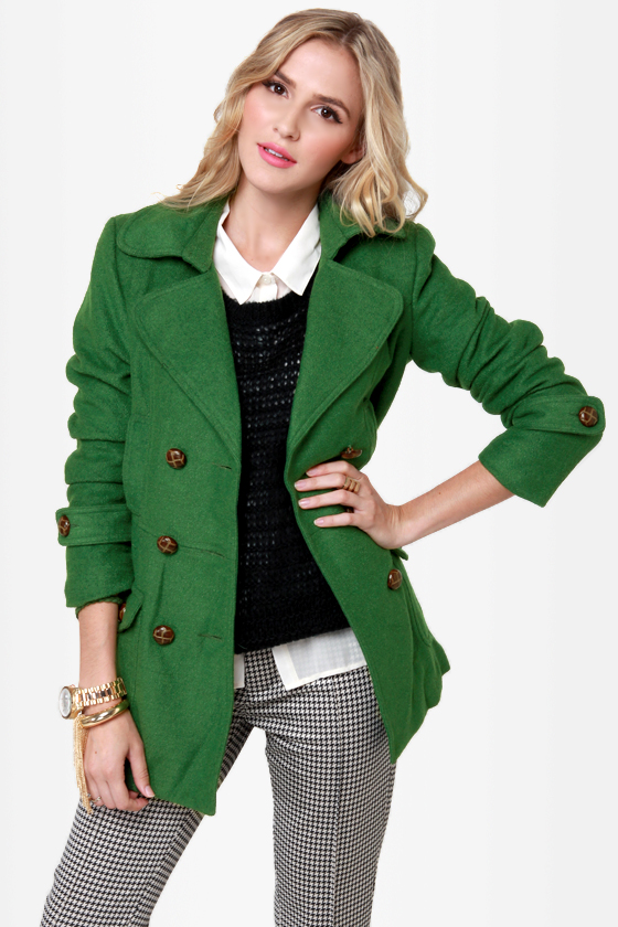 Bundle Me Up Green Coat