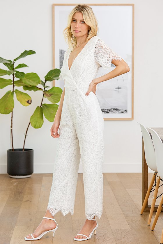 white fancy jumpsuit