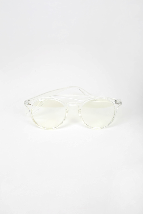 Clear Expectations Clear Round Blue Light Glasses 4