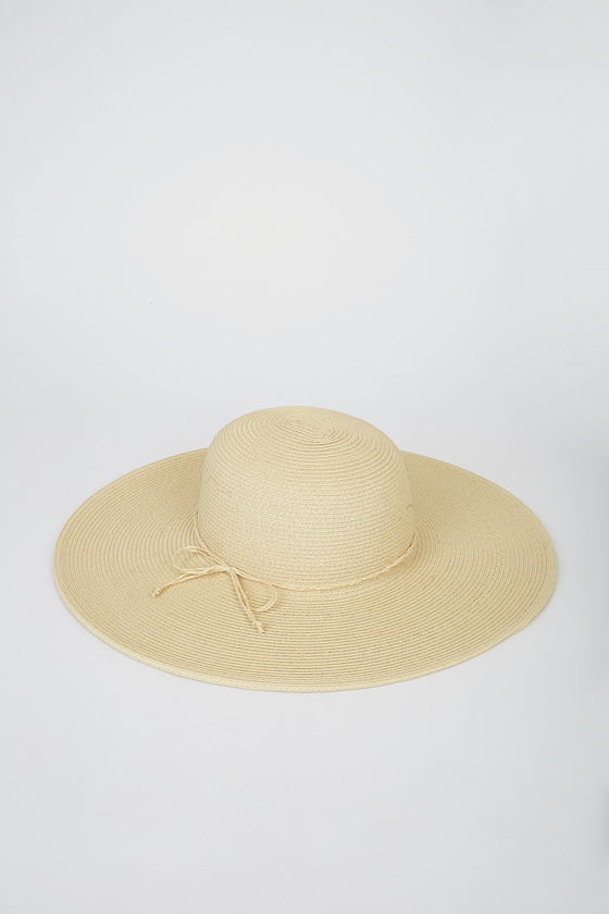 Bask in the Sun Beige Straw Sun Hat 1