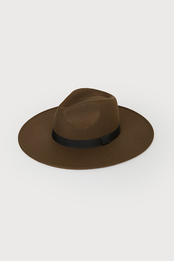 Drop the Mic Olive Green Fedora Hat 5