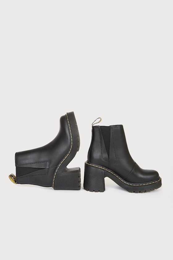 Spence Black Sendal Leather Chelsea Boots 3