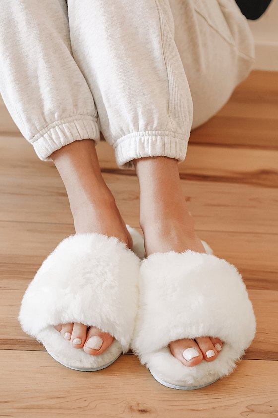 frankie shearling slippers