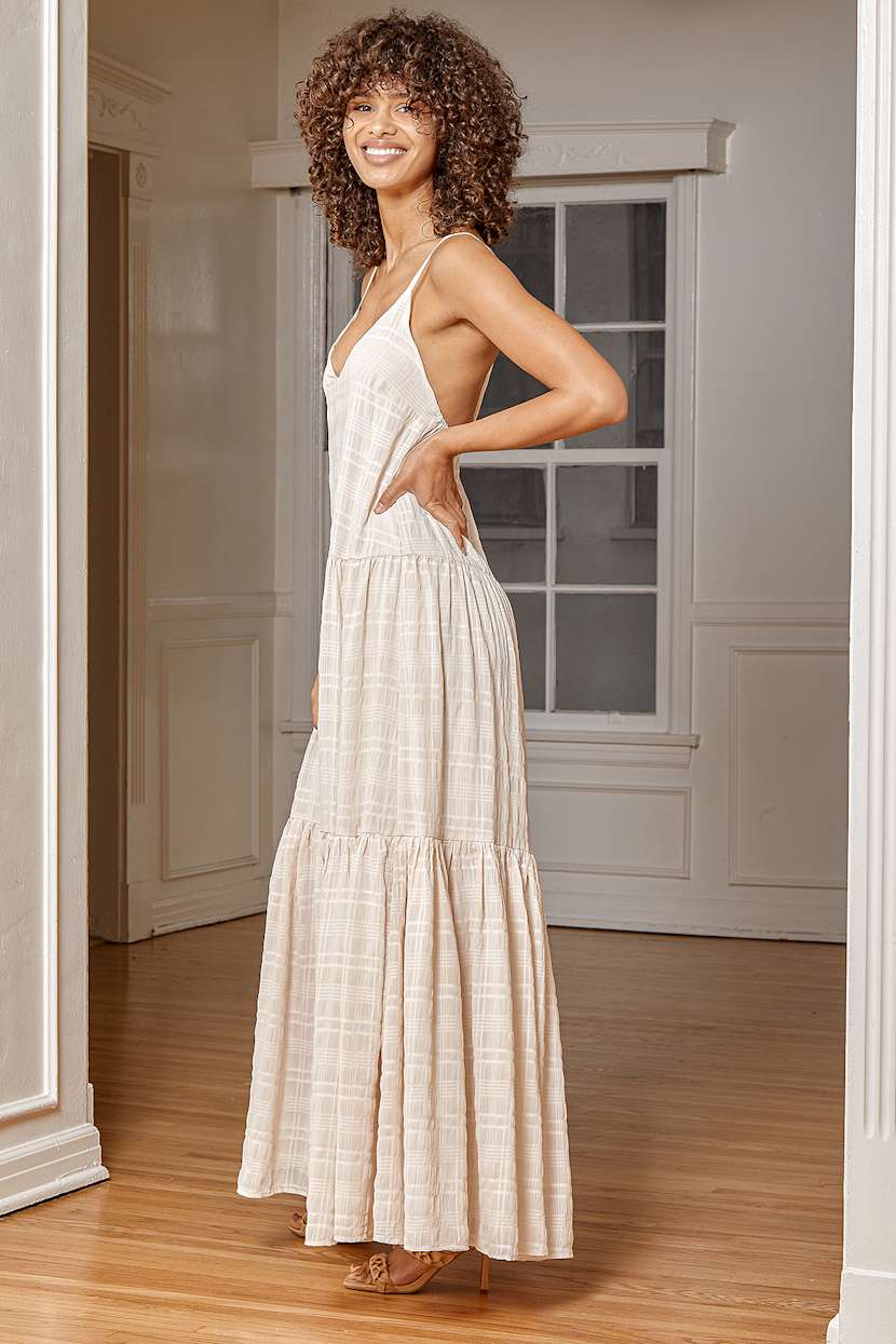 Cream Maxi Dress - Tiered Maxi Dress - Drop Waist Dress - Lulus Cream Maxi Dress - Tiered Maxi Dress - Drop Waist Dress - Lulus