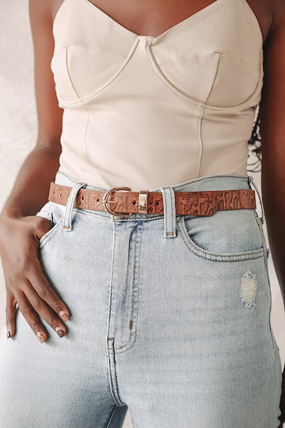 Something New Brown Multi Belt Set 1