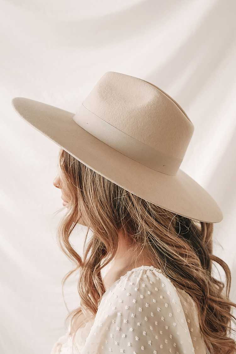 Wyeth‎ Adrian Hat from Anthropologie Anthropologie Wyeth Adrian Charcoal Slate Grey Wide Brim  main image 2