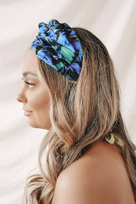 Bay Sky Headband Tropical Print Headband Knotted Headband Lulus