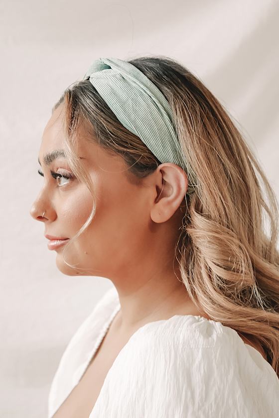 Mint Green Headband Corduroy Headband Knotted Headband Lulus