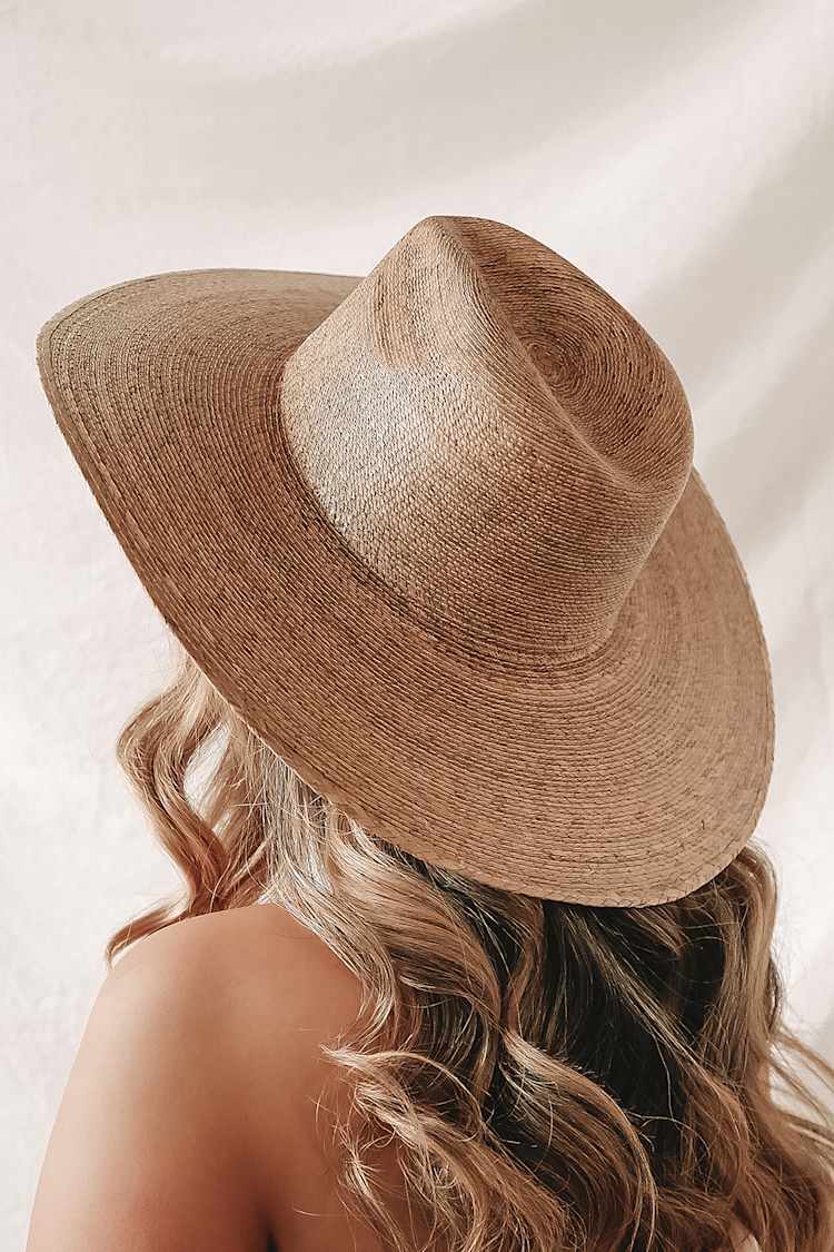 LACK OF COLOR Palma - Tan Hat - Fedora Hat - Woven Hat - Lulus display picture 1