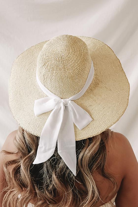 Sunshine on My Mind Beige Floppy Straw Sun Hat 5