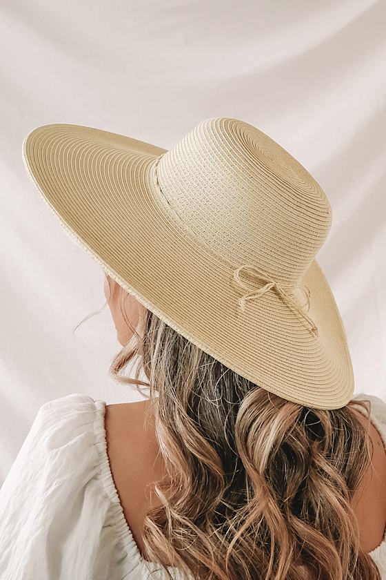 Bask in the Sun Beige Straw Sun Hat 1