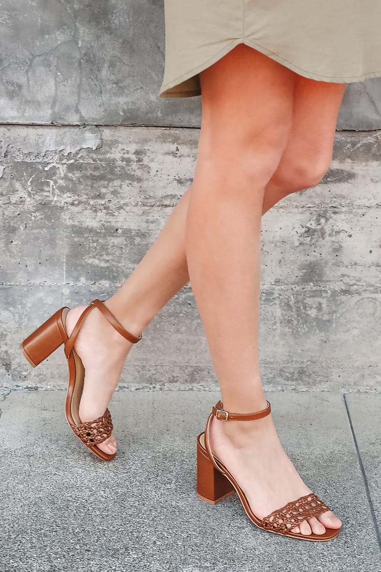 brown sandals with ankle strap