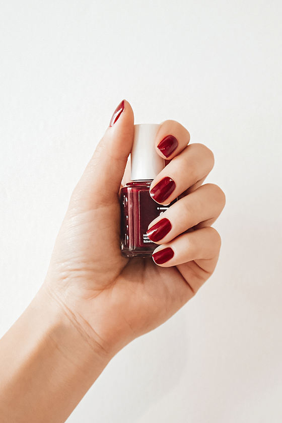 Bordeaux Wine Red Nail Enamel 1