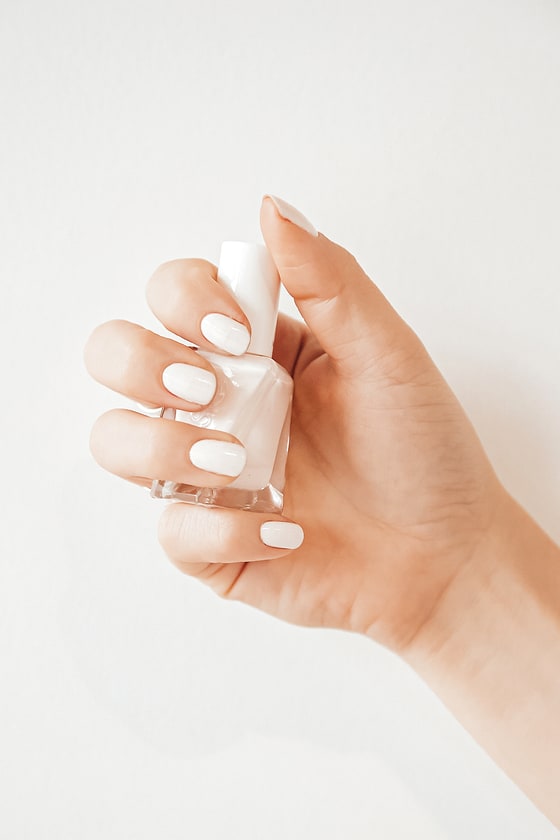 Bright whiteEssie Blanc Perfect  Essie nail polish White nail polish White  nails