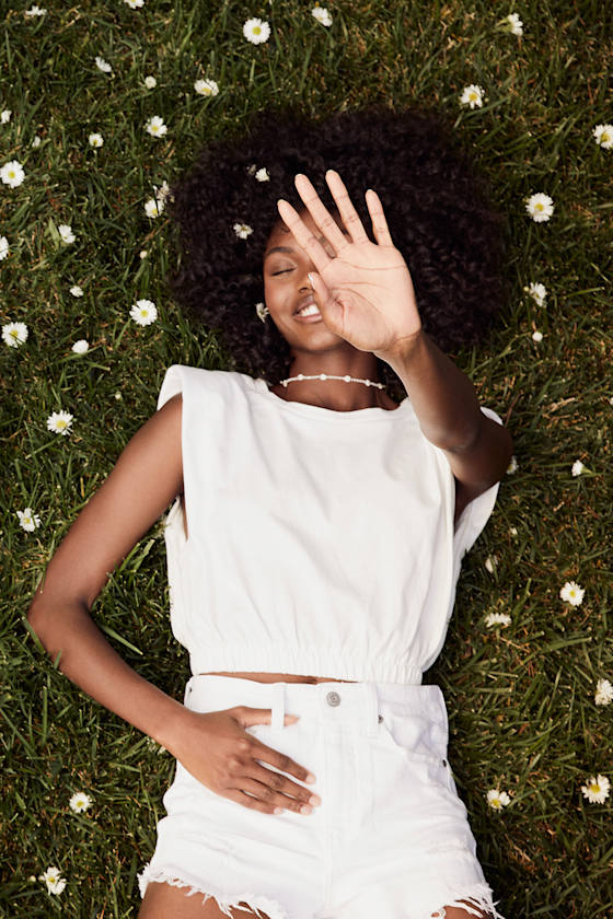 Always Choose You White Cropped Muscle Tank Top 9