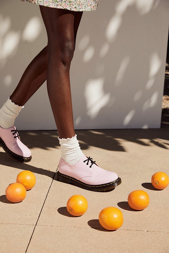 1461 Pale Pink Patent Smooth Leather Oxfords 6