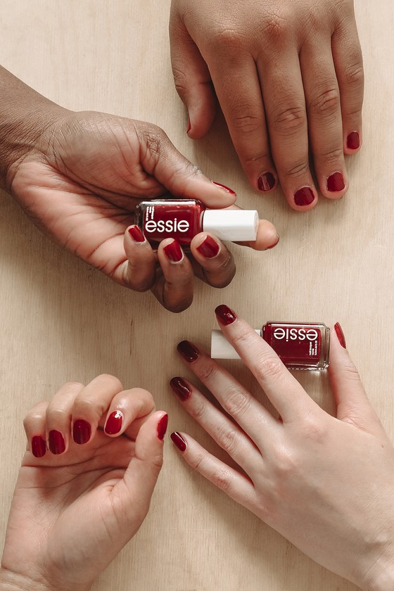 essie wicked - october 2018 color of the month | Essie nail polish colors  fall, Essie nail polish colors, Red nail polish