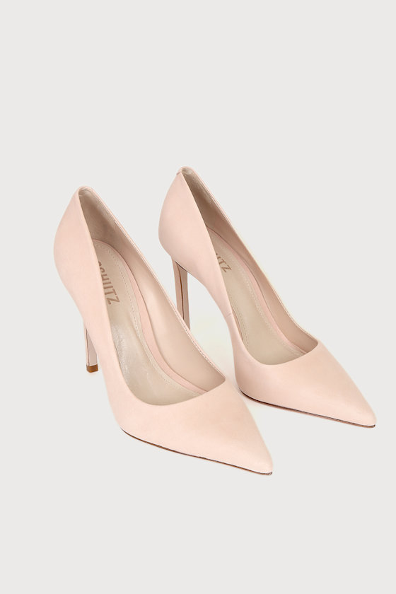 S-Lou Sweet Rose Suede Leather Pointed-Toe Pumps 2