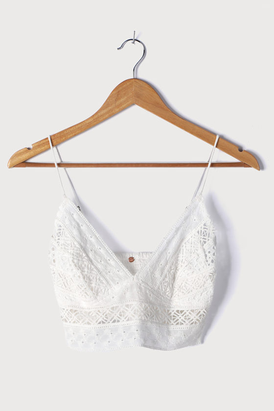 eyelet bralette