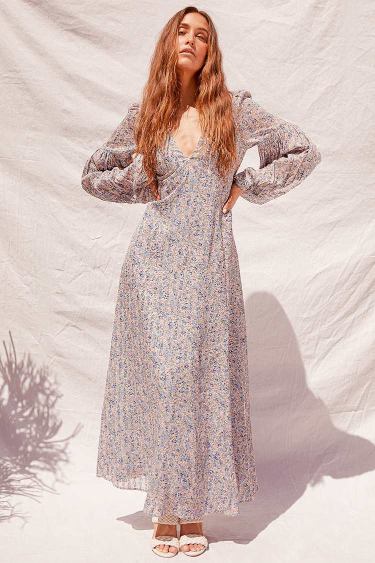 lulus long sleeve floral dress NWT Women's Lulus Brand Long Sleeve Floral