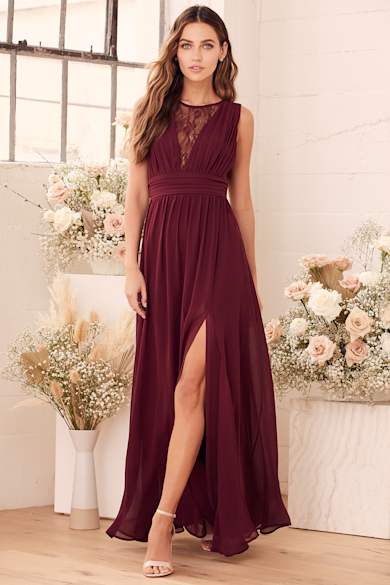 Peach Dresses Lace Maxi Prom And Peach Bridesmaid Dresses Lulus