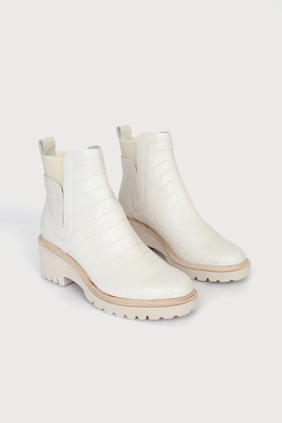 Dolce Vita Huey Ivory Croco - Wedge 
