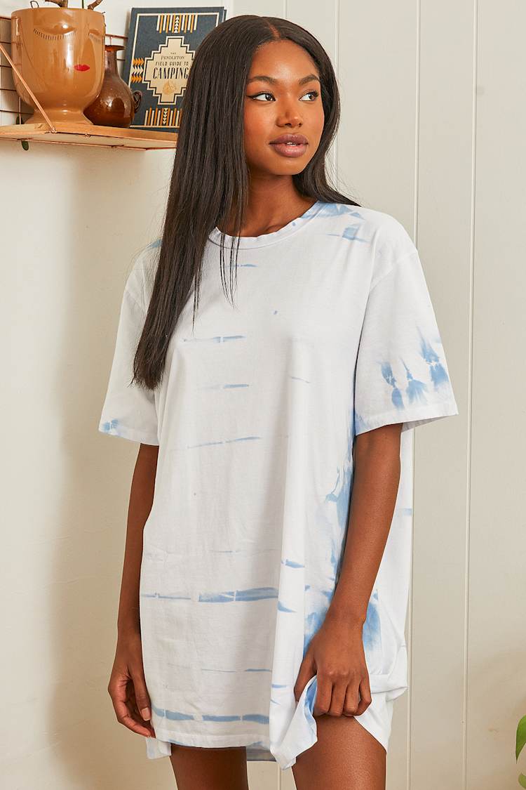 POTTERY SHORT SLEEVE MINI DRESS cfcl-pottery-short-sleeves-knitted  