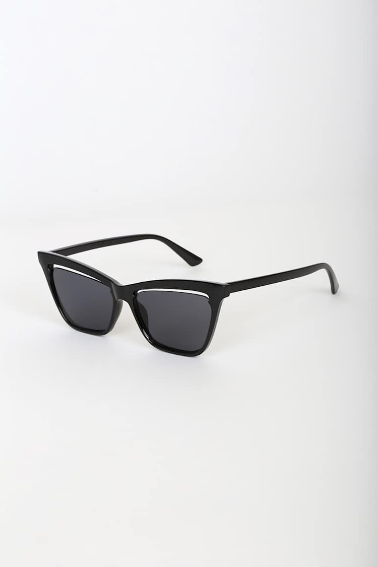 Keep It Casual Cat Eye‎ Frame Sunglasses Black Women main image 2