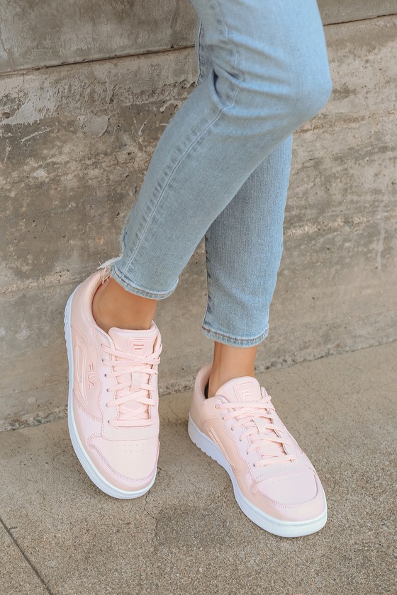 FX-100 DSX Peach Leather Lace-Up Sneakers