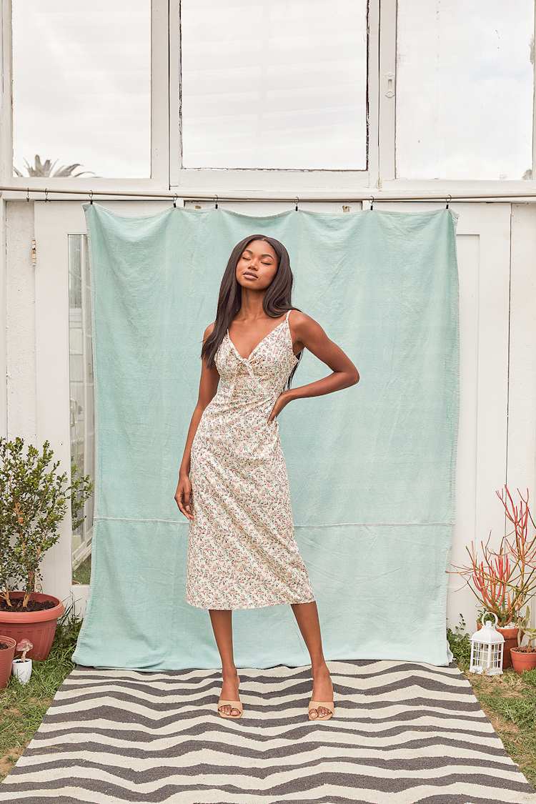 crush flower midi dress crush asymmetrical midi dress