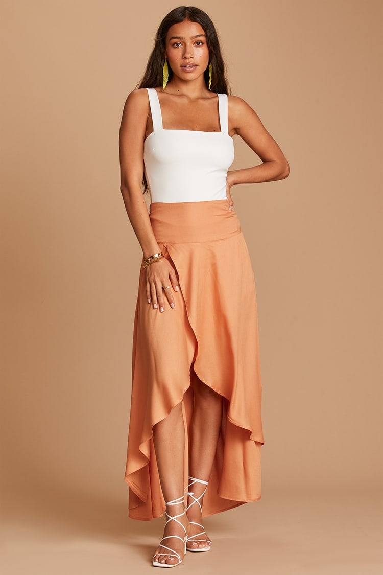 long high low skirt