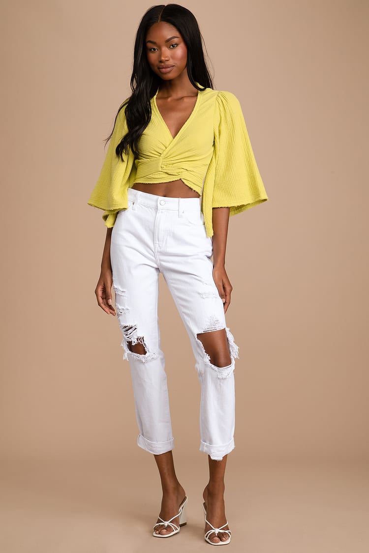 Presley High Rise Distressed Jeans Presley High Rise Distressed Jeans