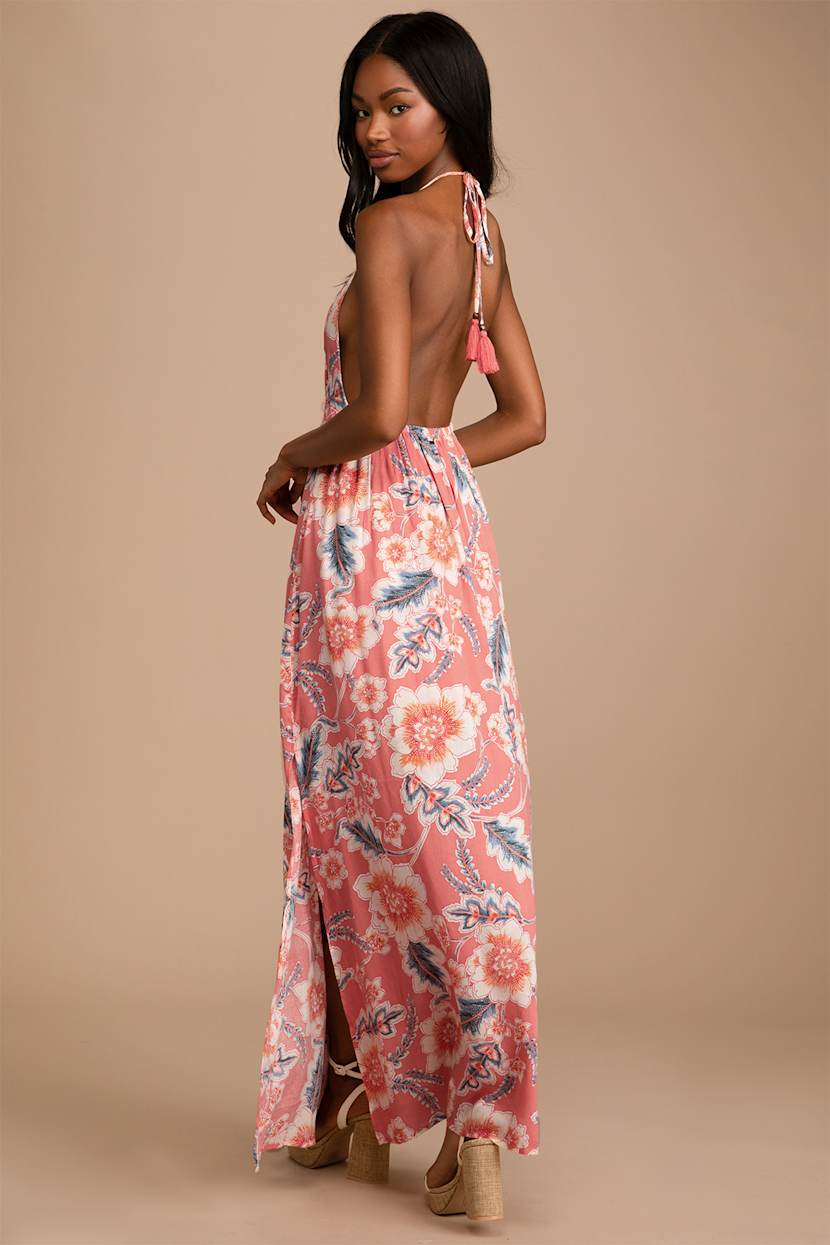 O'Neill Annalisa - Boho Dress - Coral Dress - Floral Print Dress - Lulus