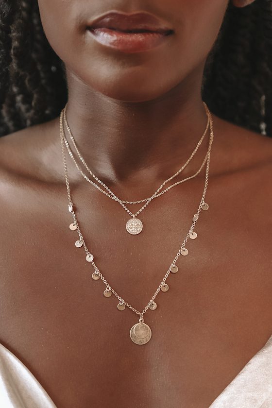 Glam Team Gold Layered Necklace 1